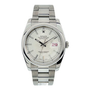 Rolex Datejust 36 Stainless Steel Silver Dial 36mm Automatic Men’s Watch 116200