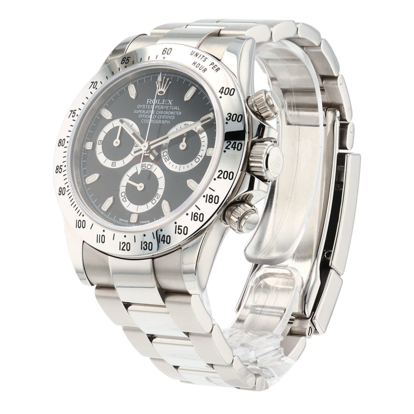 Rolex Daytona Stainless Steel Black Dial 40mm Automatic Men’s Watch 116520