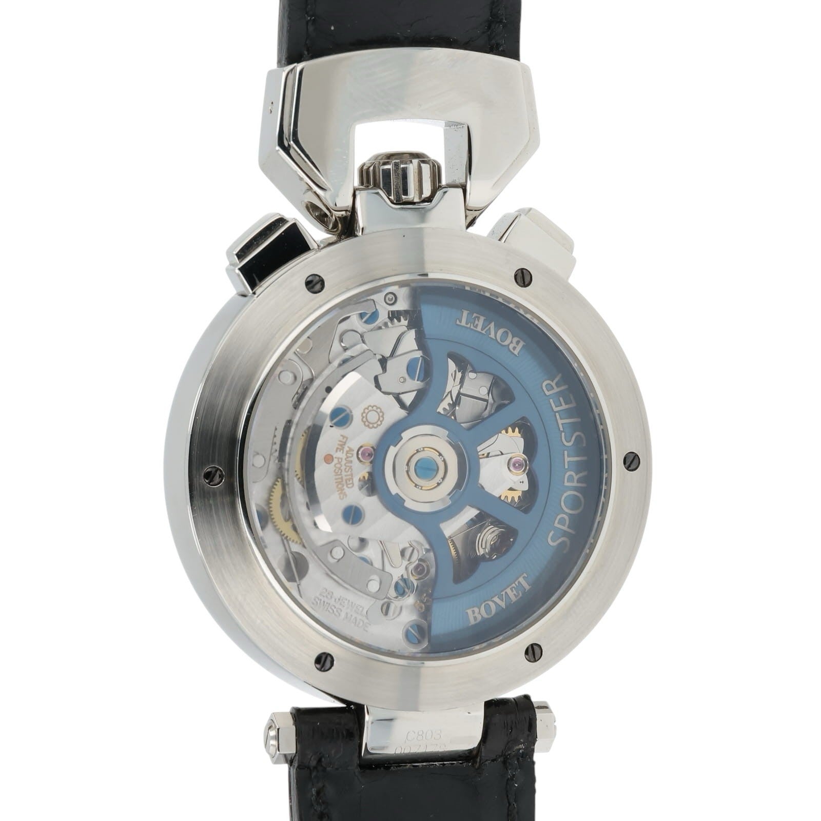 NEW 2025 Bovet Sportster Black Dial Steel 40mm Automatic Men’s Watch SP0450