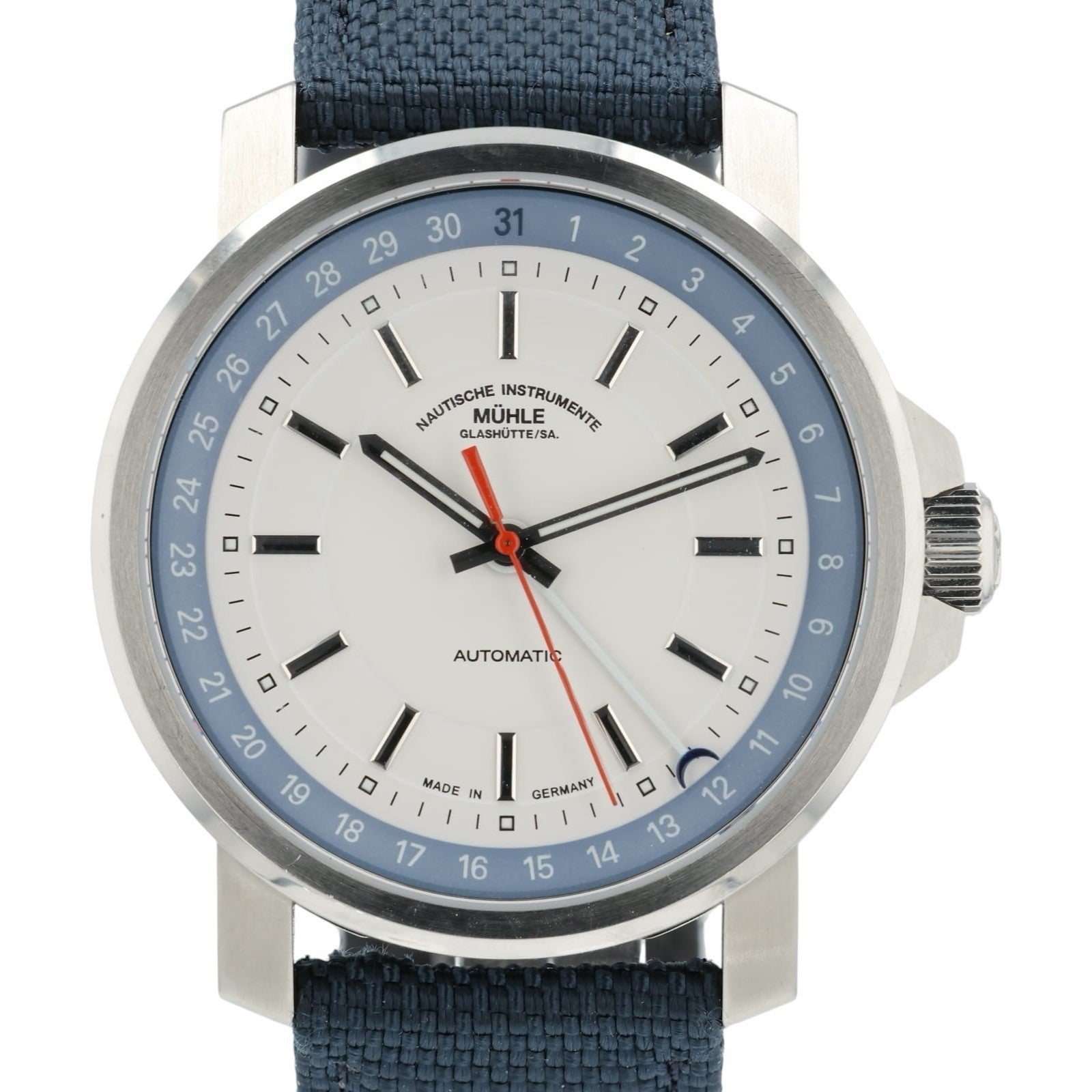 Muhle Glashutte White Dial Stainless Steel 42.4mm Automatic Men’s Watch 29ER