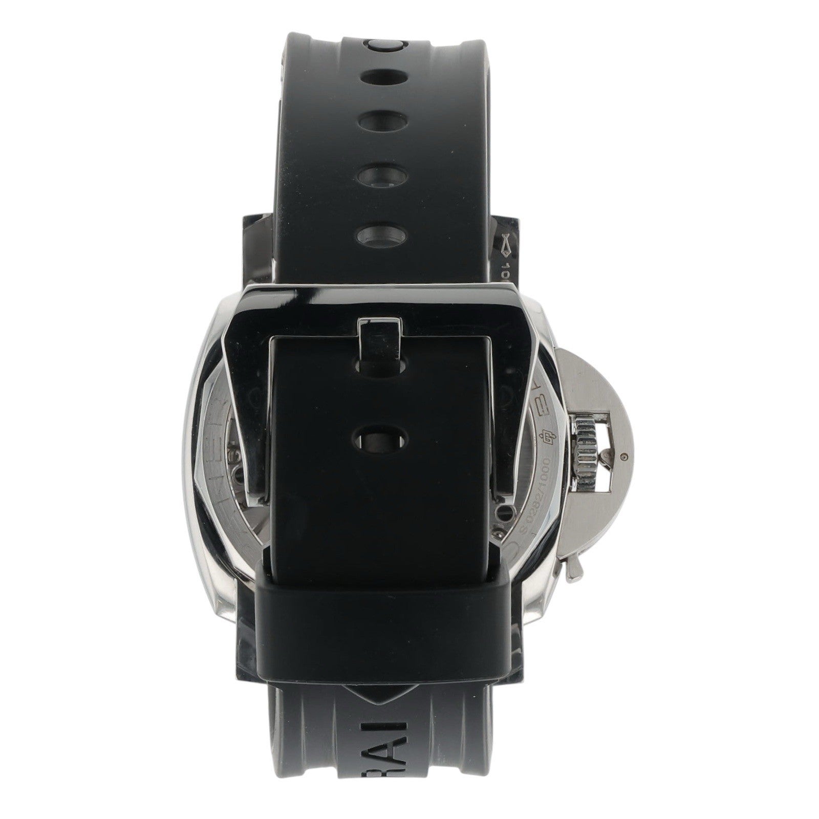 Panerai Marina Militare Black Dial Steel 47mm Manual Wind Mens Watch PAM00673