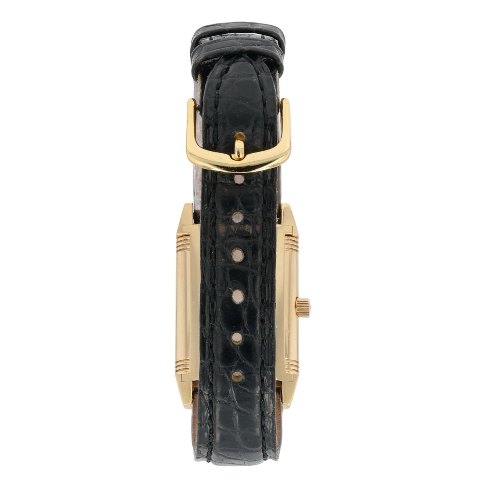 Jaeger LeCoultre Reverso Black Dial 18k Rose Gold 20mm Manual Wind 260.2.86