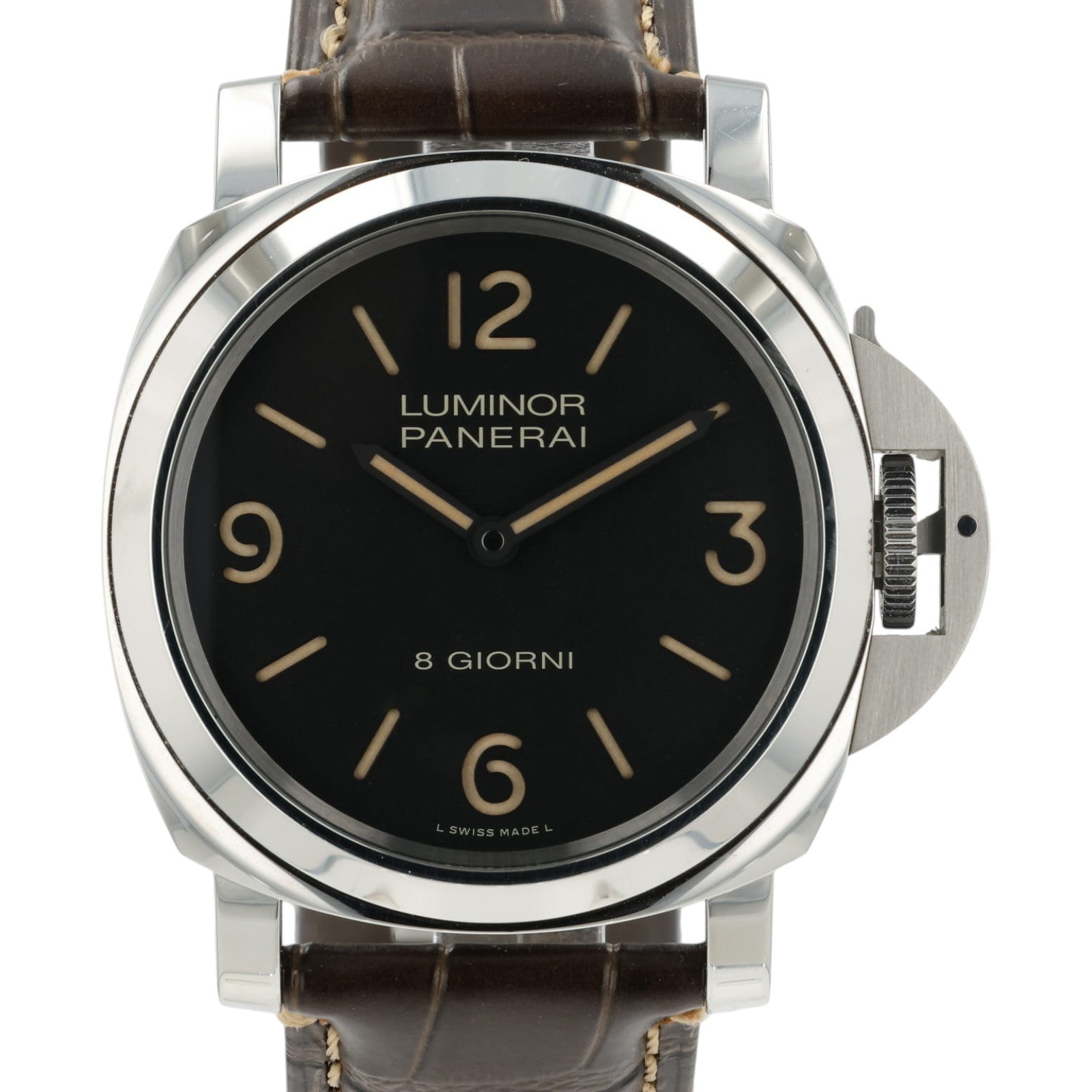 Panerai Luminor Giorni Black Dial Stainless Steel 44mm Manual Watch PAM00914