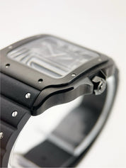 Cartier Santos Stainless Steel Black Dial 39mm Automatic Men’s Watch WSSA0039