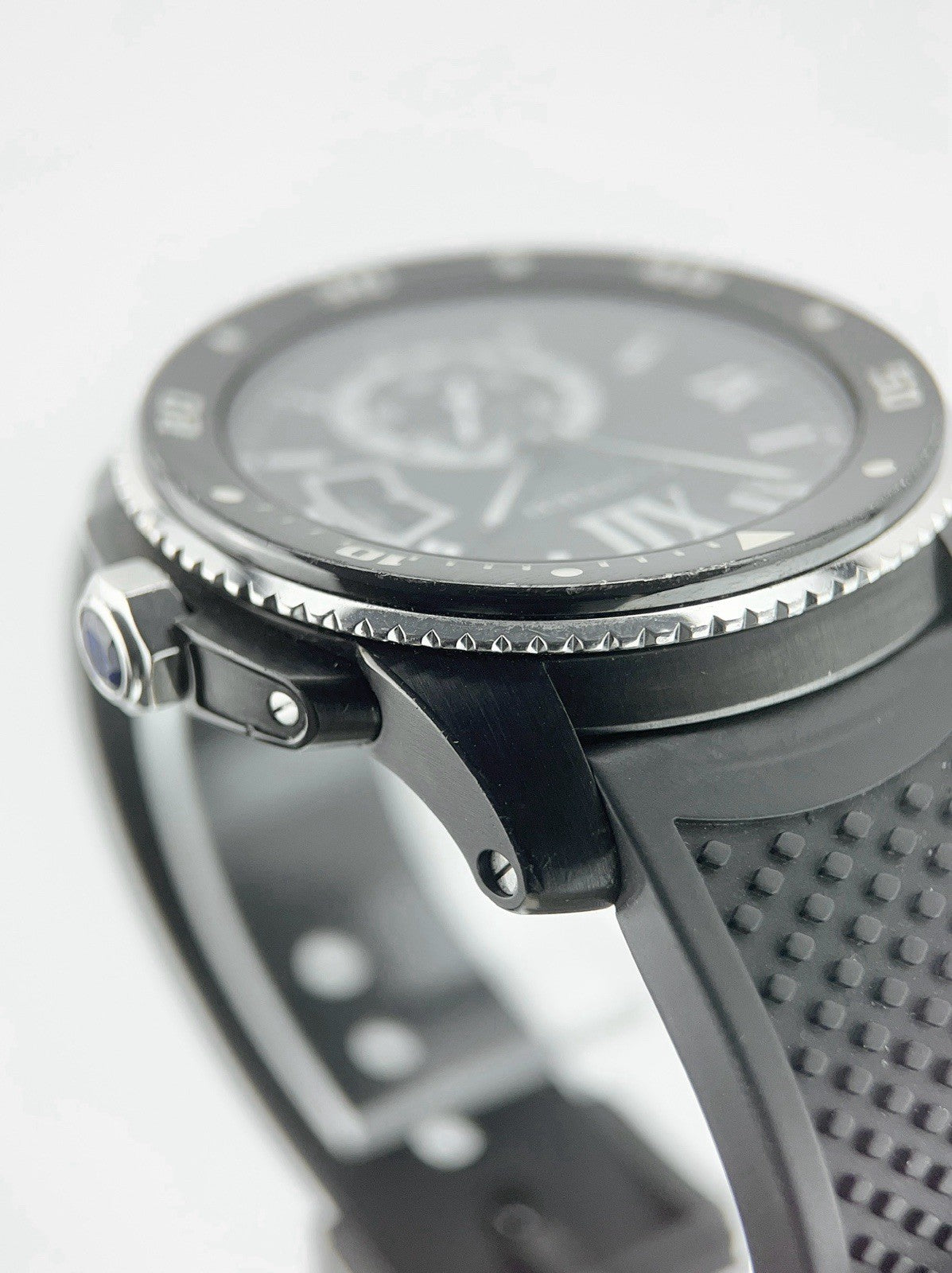 Cartier Calibre Stainless Steel Black Dial 42mm Automatic Mens Watch WSCA0006
