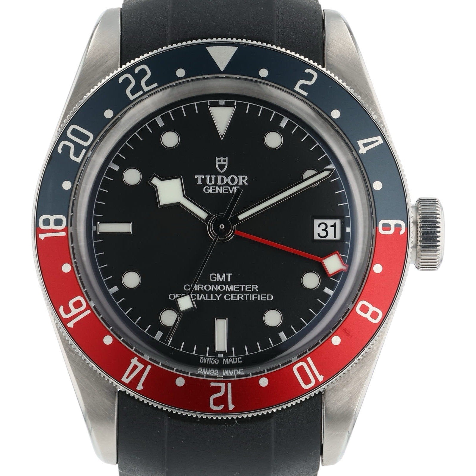 Tudor Black Bay GMT  Stainless Steel Black Dial 41mm Automatic Mens 79830RB
