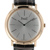 Piaget Altiplano Mecanique Silver Dial 18k Rose Gold 38mm Manual Wind P10321