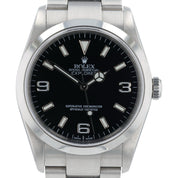 Rolex Explorer Stainless Steel Black Dial 36mm Automatic Men’s Watch 114270