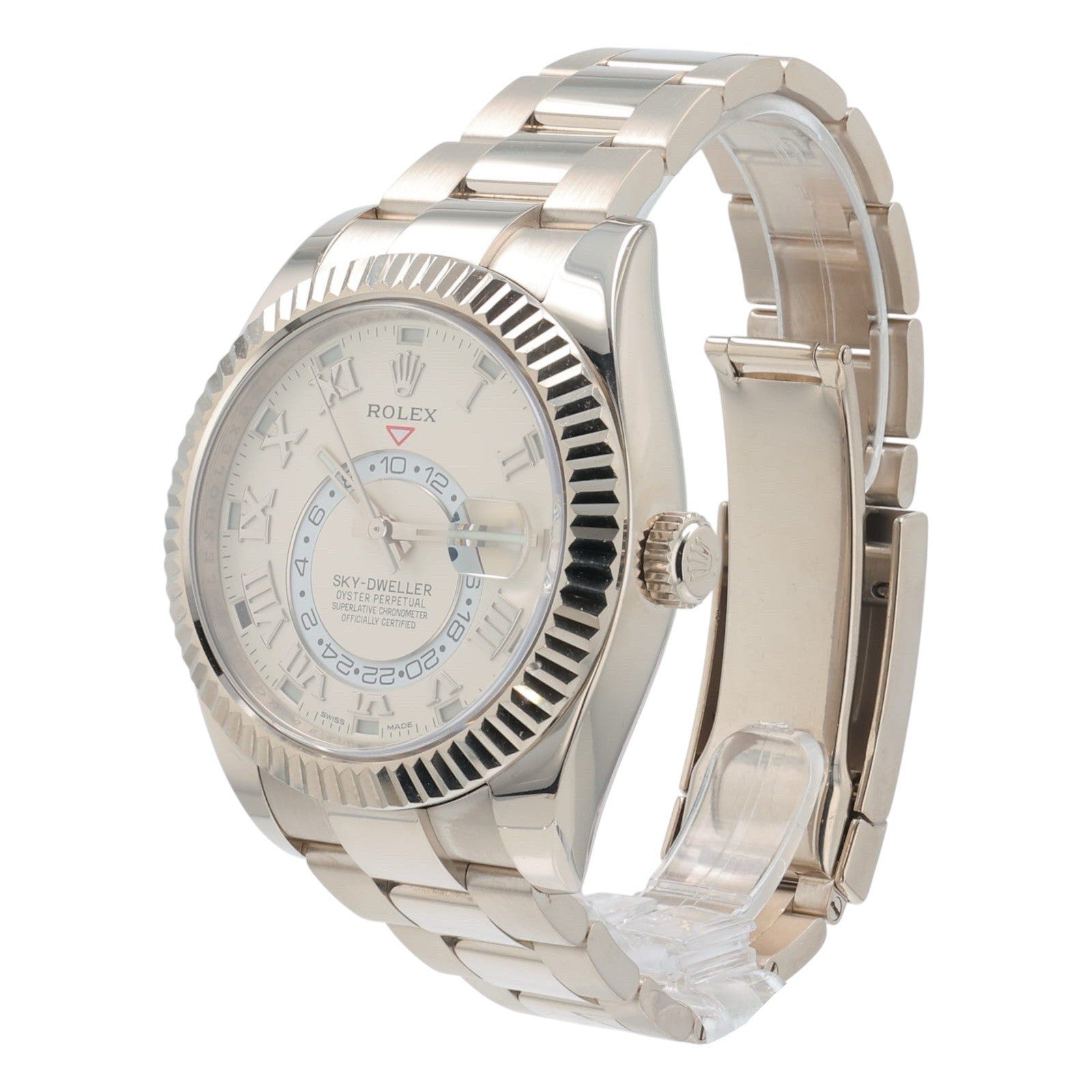 Rolex Sky-Dweller 18k White Gold Ivory Dial 42mm Automatic Men’s Watch 326939