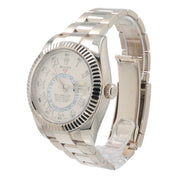 Rolex Sky-Dweller 18k White Gold Ivory Dial 42mm Automatic Men’s Watch 326939