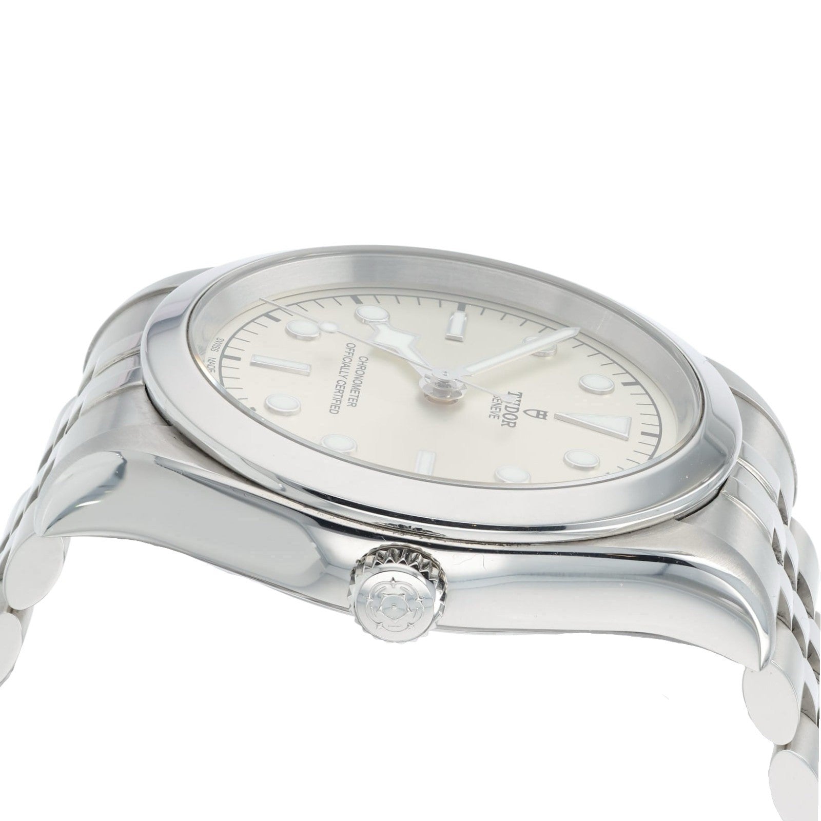 Tudor Black Bay Stainless Steel Silver Dial 41mm Automatic Movement Mens 79680
