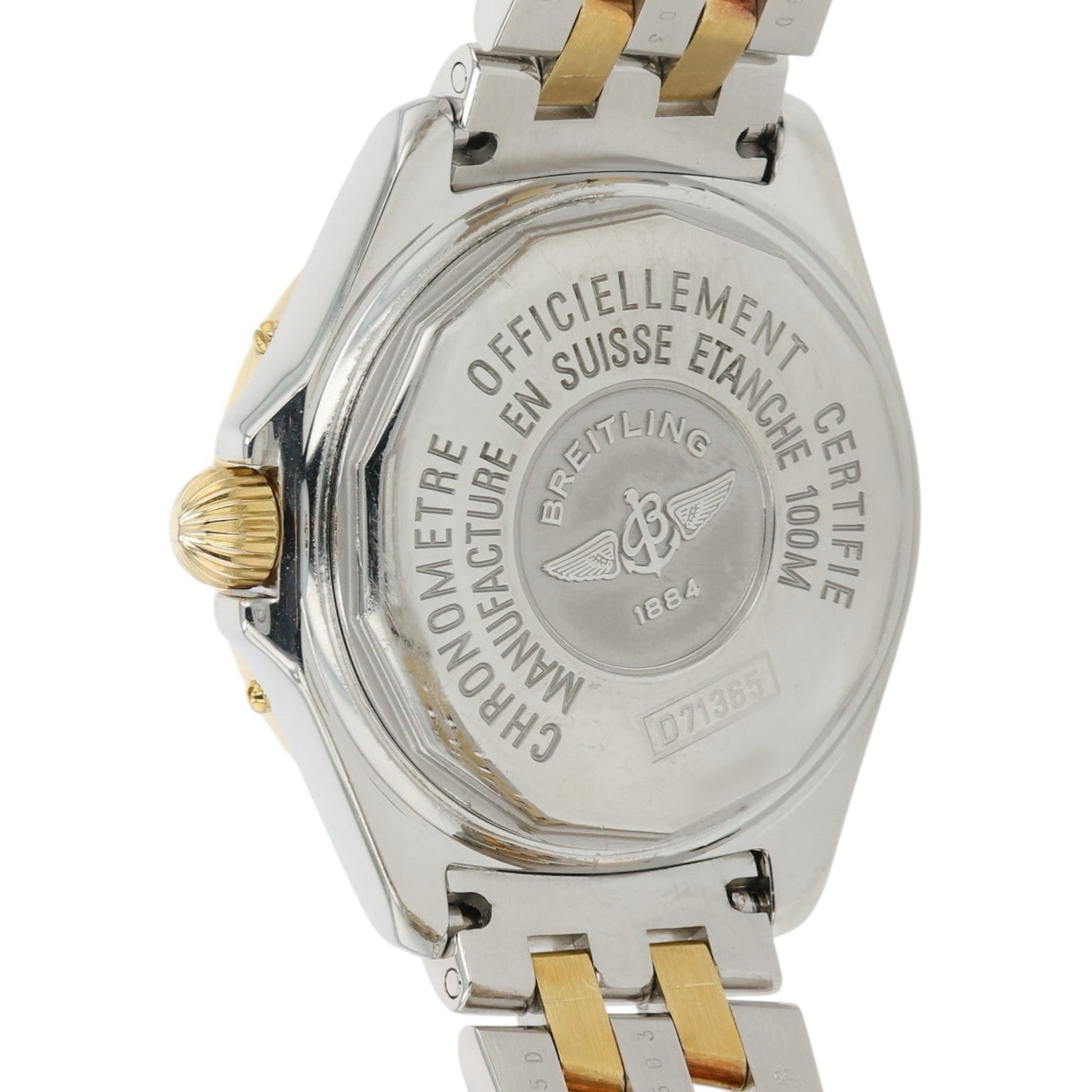 Breitling B-Class MOP Dial 31mm Gold & Steel Quartz Women's Watch D71365