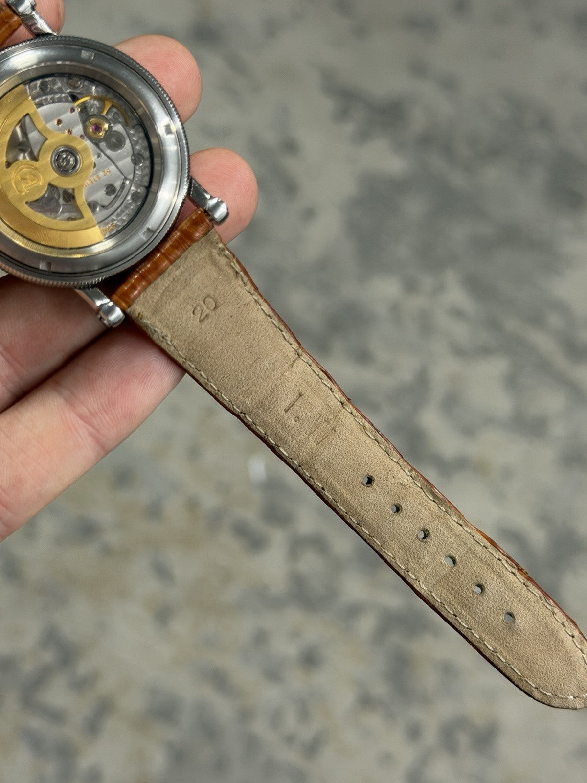 Chronoswiss Delphis CH1423 Jumping Hour Retrograde Silver SS Watch - FOR PARTS