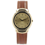 Rolex Cellini 18k Yellow Gold Champagne Dial 33mm Quartz Unisex Watch 6622