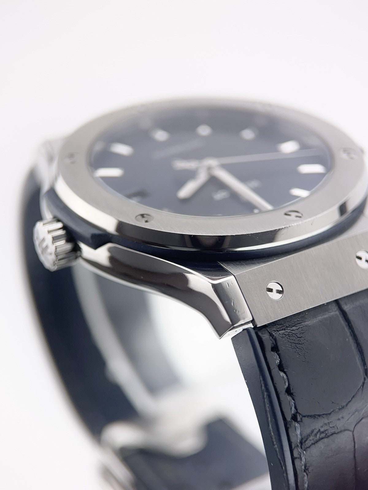 Hublot Classic Fusion Titanium Blue Dial 45mm Men's Watch 511.NS.7170.LR