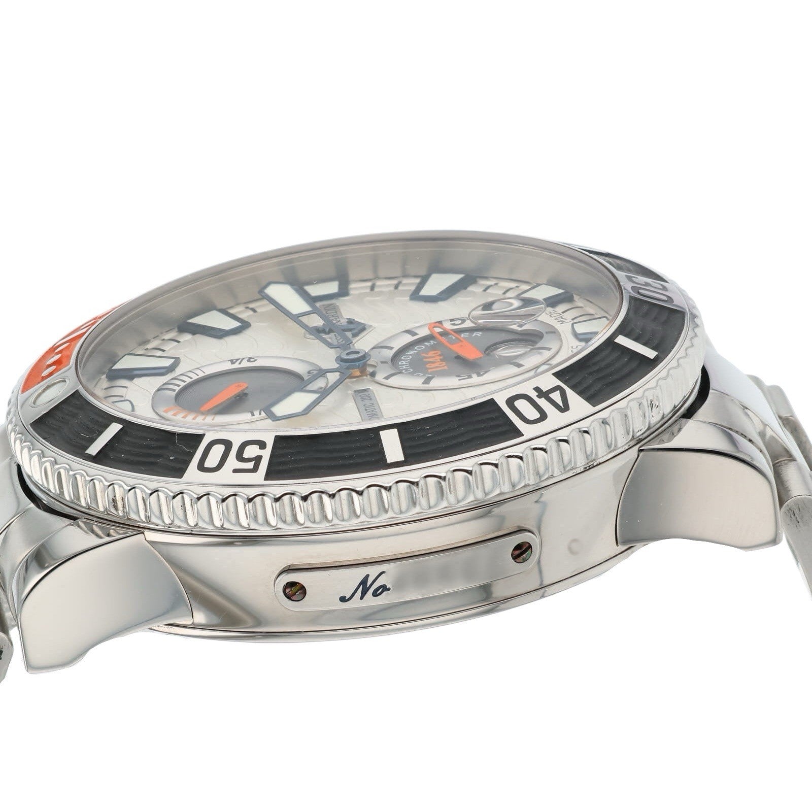 Ulysse Nardin Maxi Marine Stainless Steel Silver Dial 45mm Automatic Mens 263-90