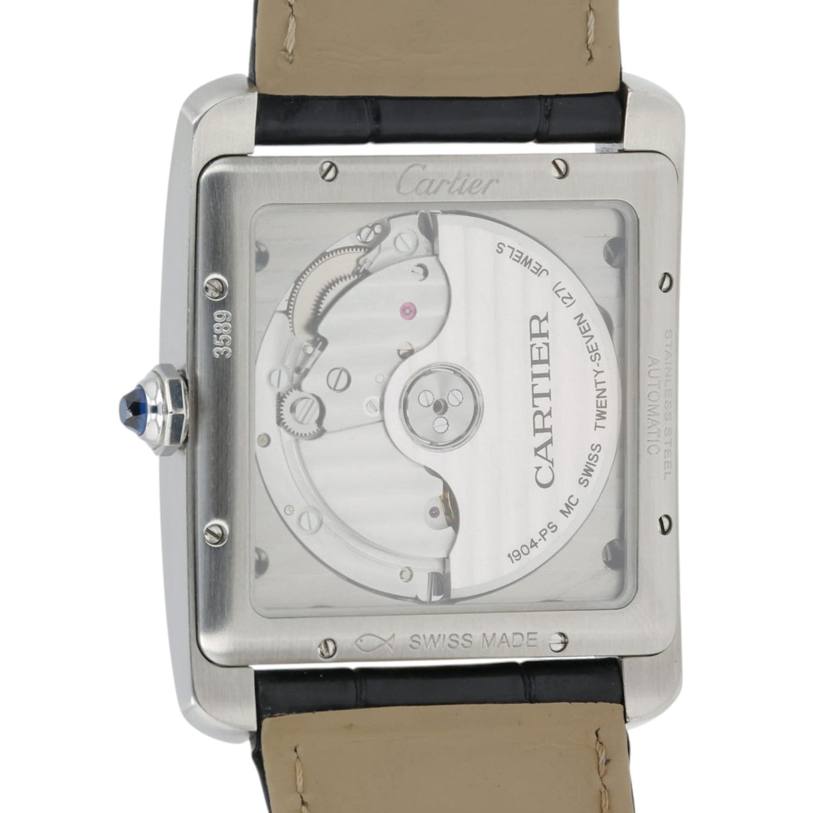 Cartier Tank MC Large Silver Dial Stainless Steel 34.3x44mm Automatic W5330003