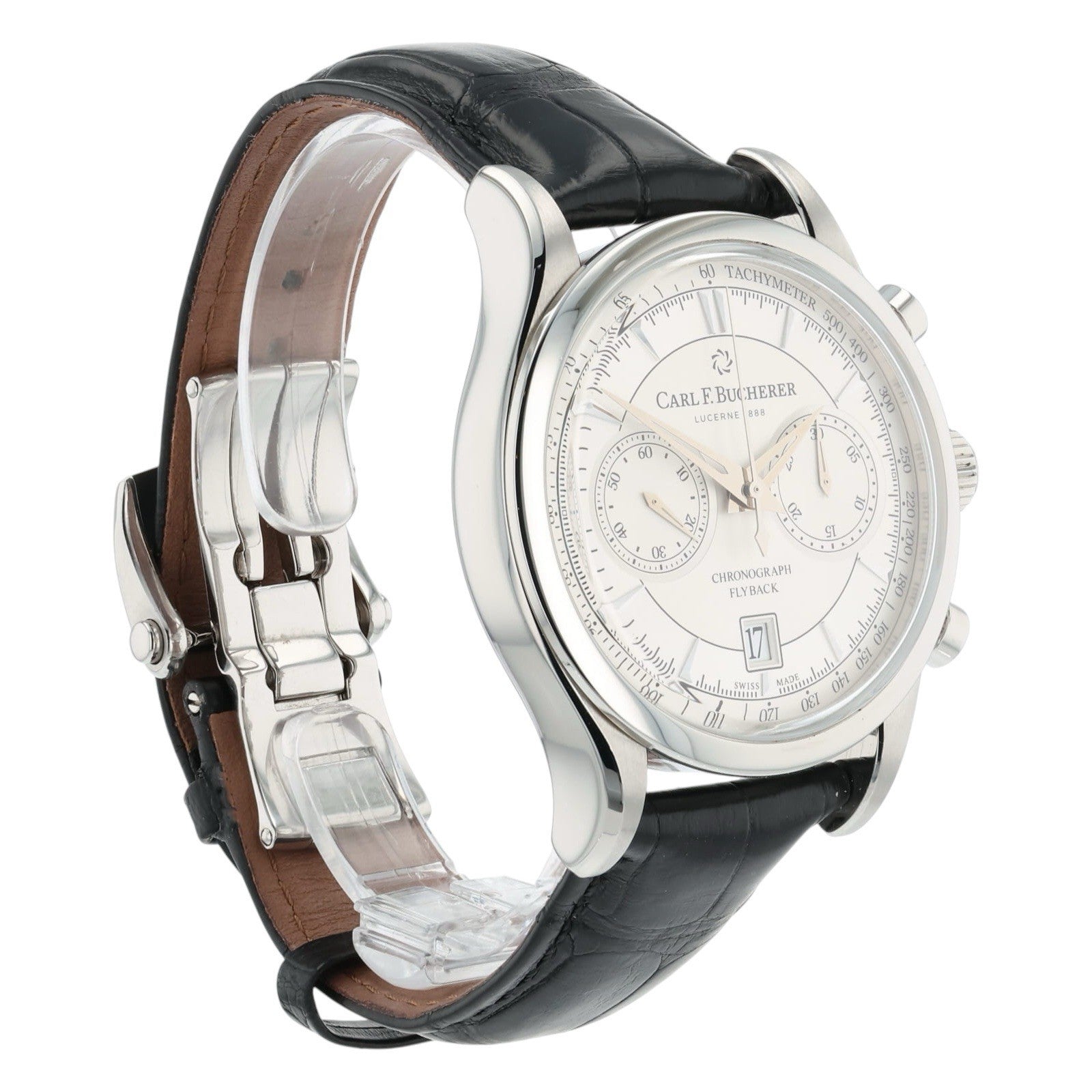 Carl F. Bucherer Stainless Steel Silver Dial 43mm Automatic Men’s Watch 10919.08