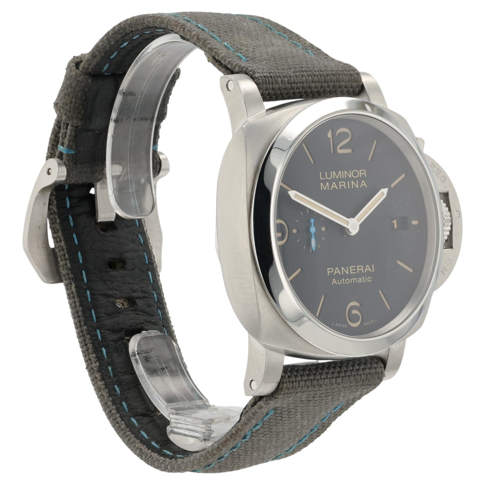 Panerai Luminor Marina 1950 Black Dial Steel 44mm Automatic Mens Watch PAM0132