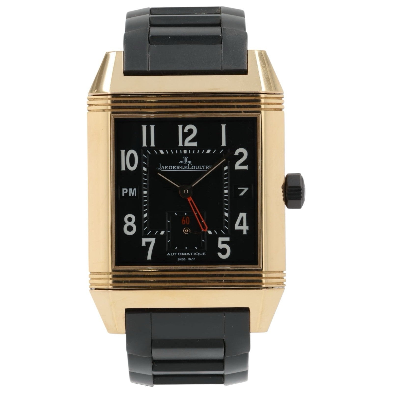 Jaeger-LeCoultre Black Dial 18k Rose Gold 35mm Automatic Men’s Watch 230.2.77