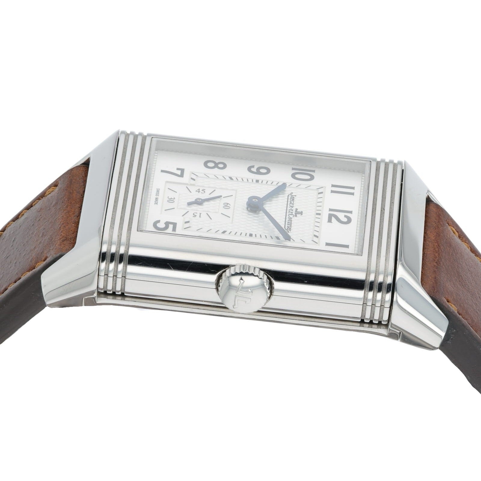 Jaeger-LeCoultre Reverso Silver & Black Dial Steel 28mm Manual Wind Q3848422