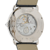 Cartier Ronde Cartier Silver Dial 18k White Gold 36mm Diamond Watch WR000551