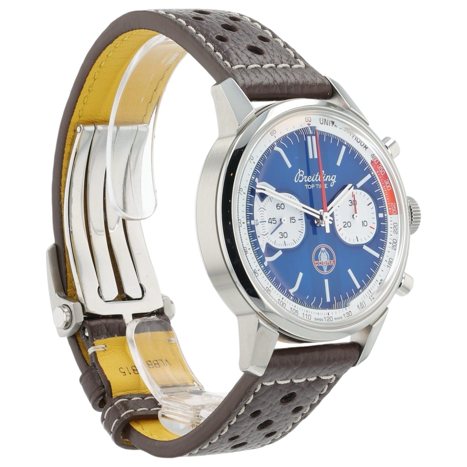 Breitling Top Time Stainless Steel Blue Dial 41mm Automatic Mens Watch AB0176
