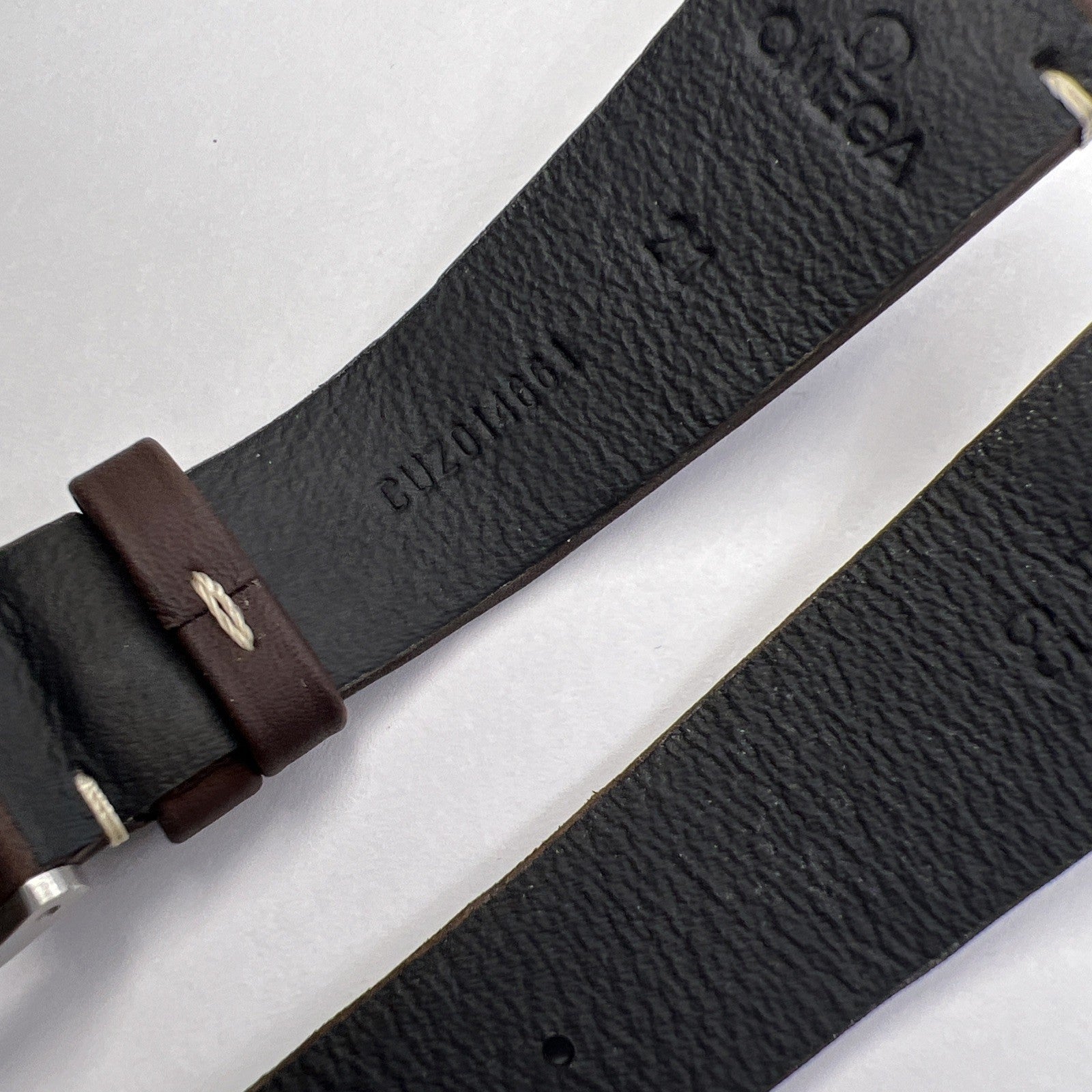 Authentic 21mm Blue Leather Patek Philippe Strap Band 16mm Steel Deployant Clasp