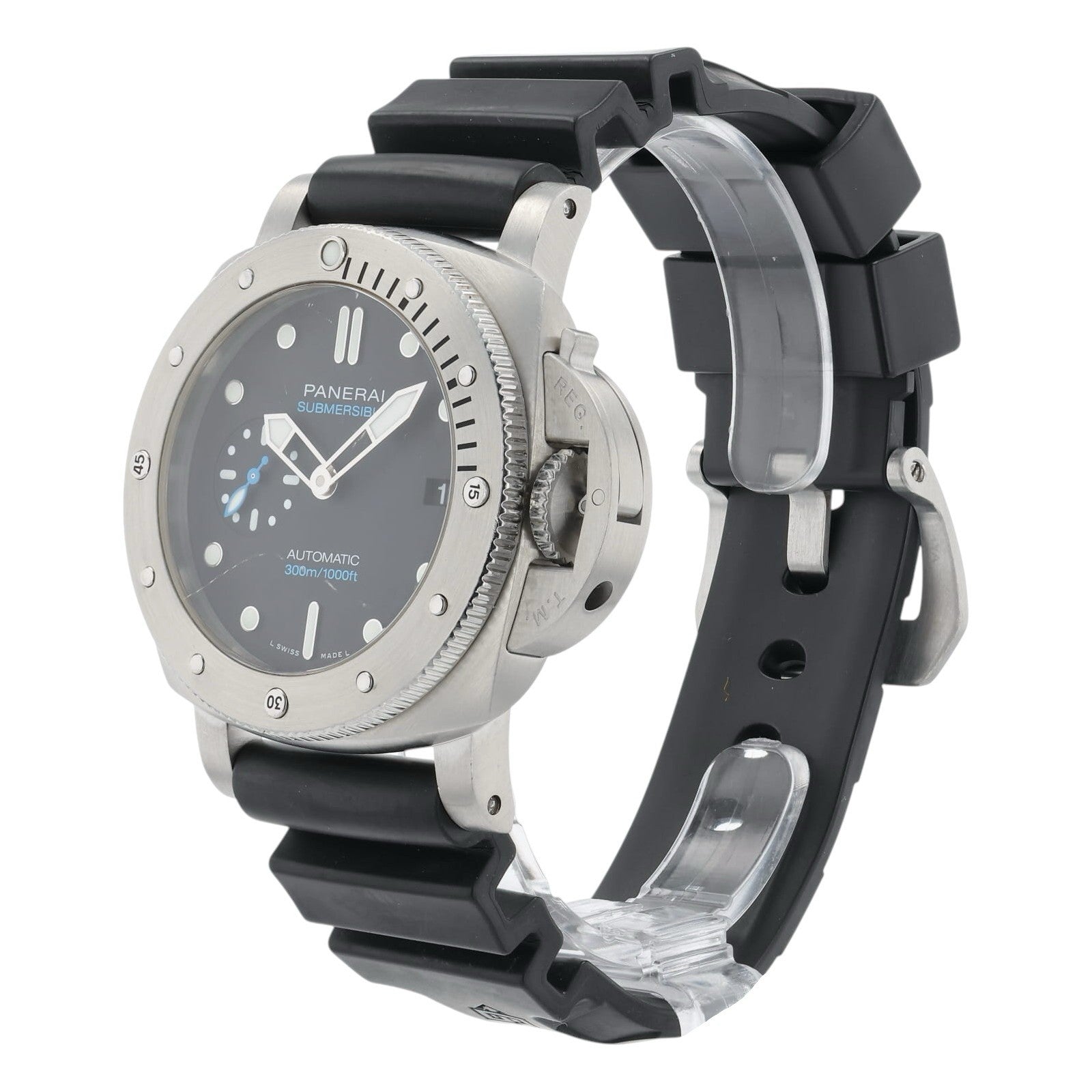 Panerai Submersible Black Dial 42mm Automatic  Movement Men’s Watch PAM00973