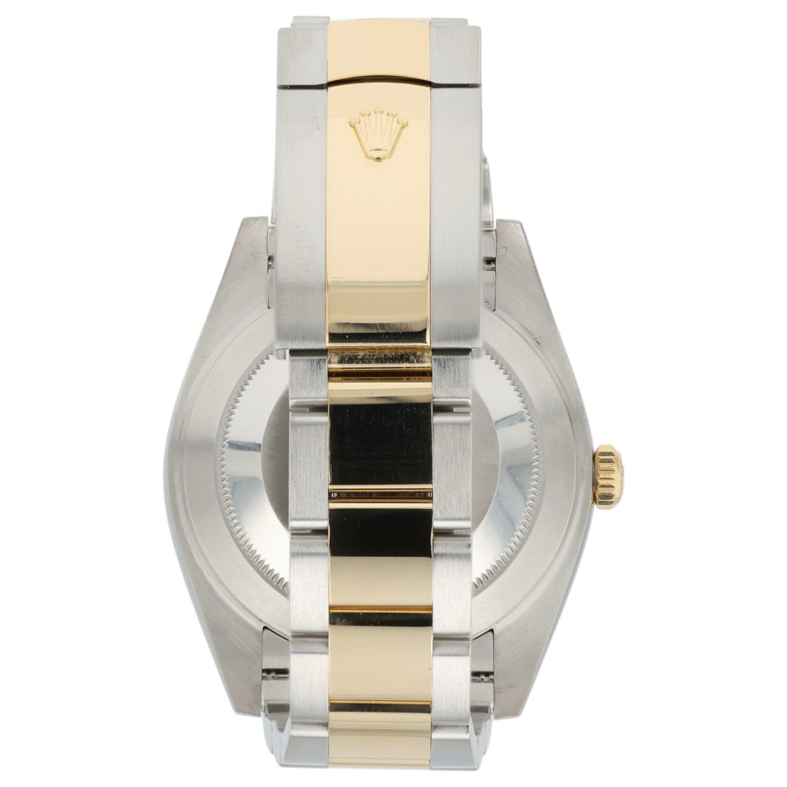Rolex Datejust Champagne Motif Dial 18k Yellow Gold & Steel 41mm Mens 126303