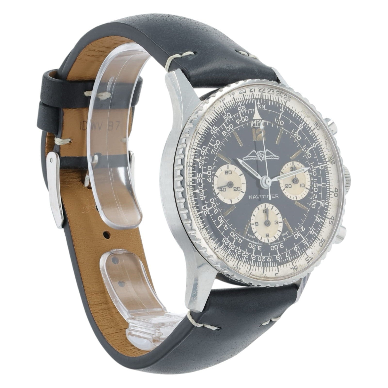 Breitling Navitimer Twinjet Black Dial Steel 41mm Manual Wind Men’s Watch 806