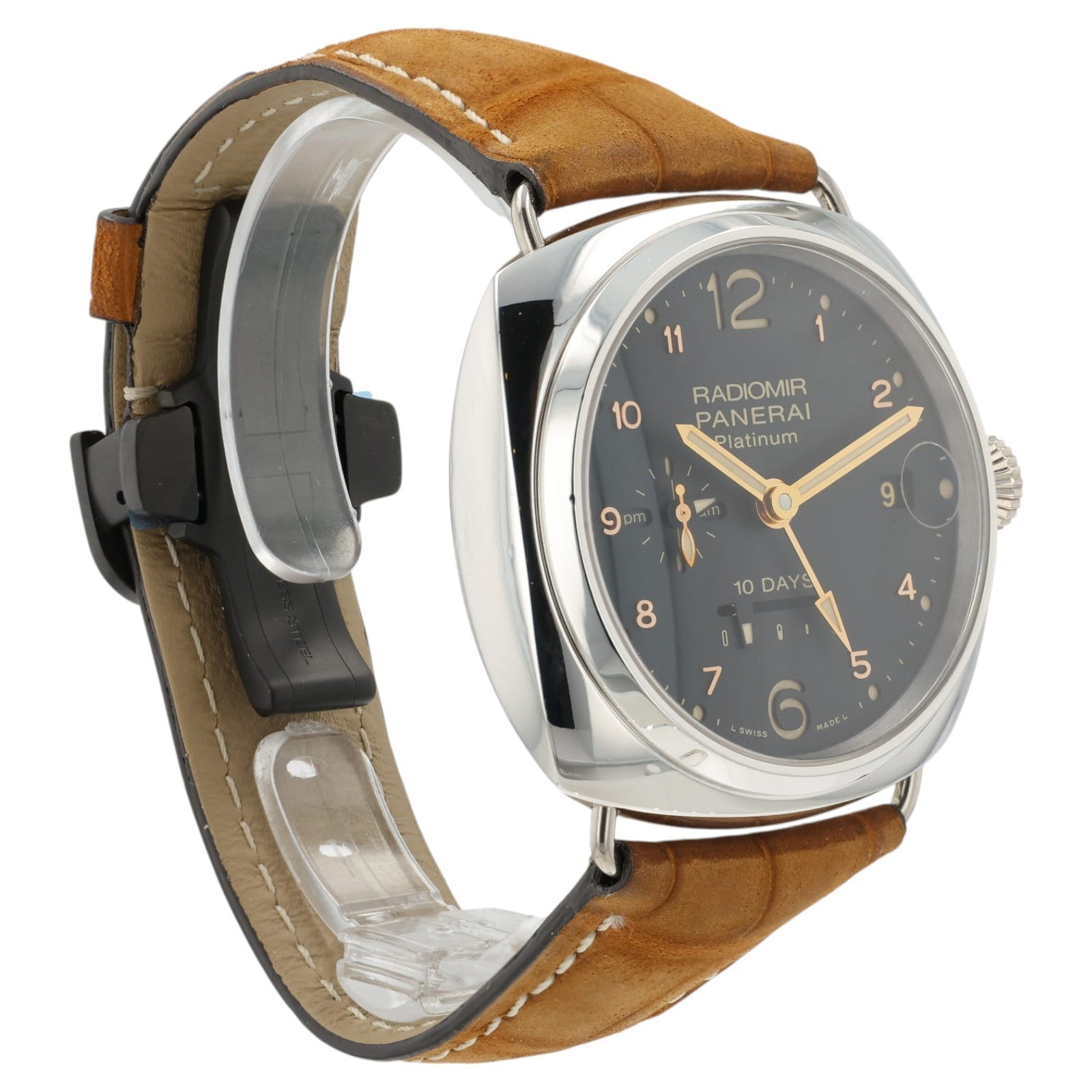 Panerai Radiomir Black Dial Platinum 45mm Automatic Men's Watch PAM00495