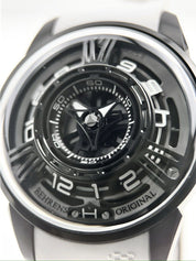 Behrens Starship II Stainless Steel Black/White 42mm Automatic Men’s BHR011C