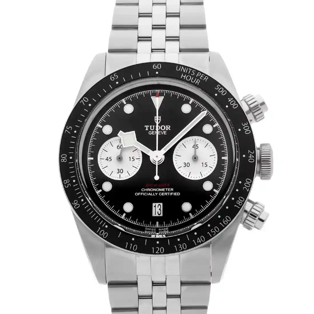 2025 Tudor Black Bay Chronograph 79360N 41mm Black Dial Stainless - Box Papers