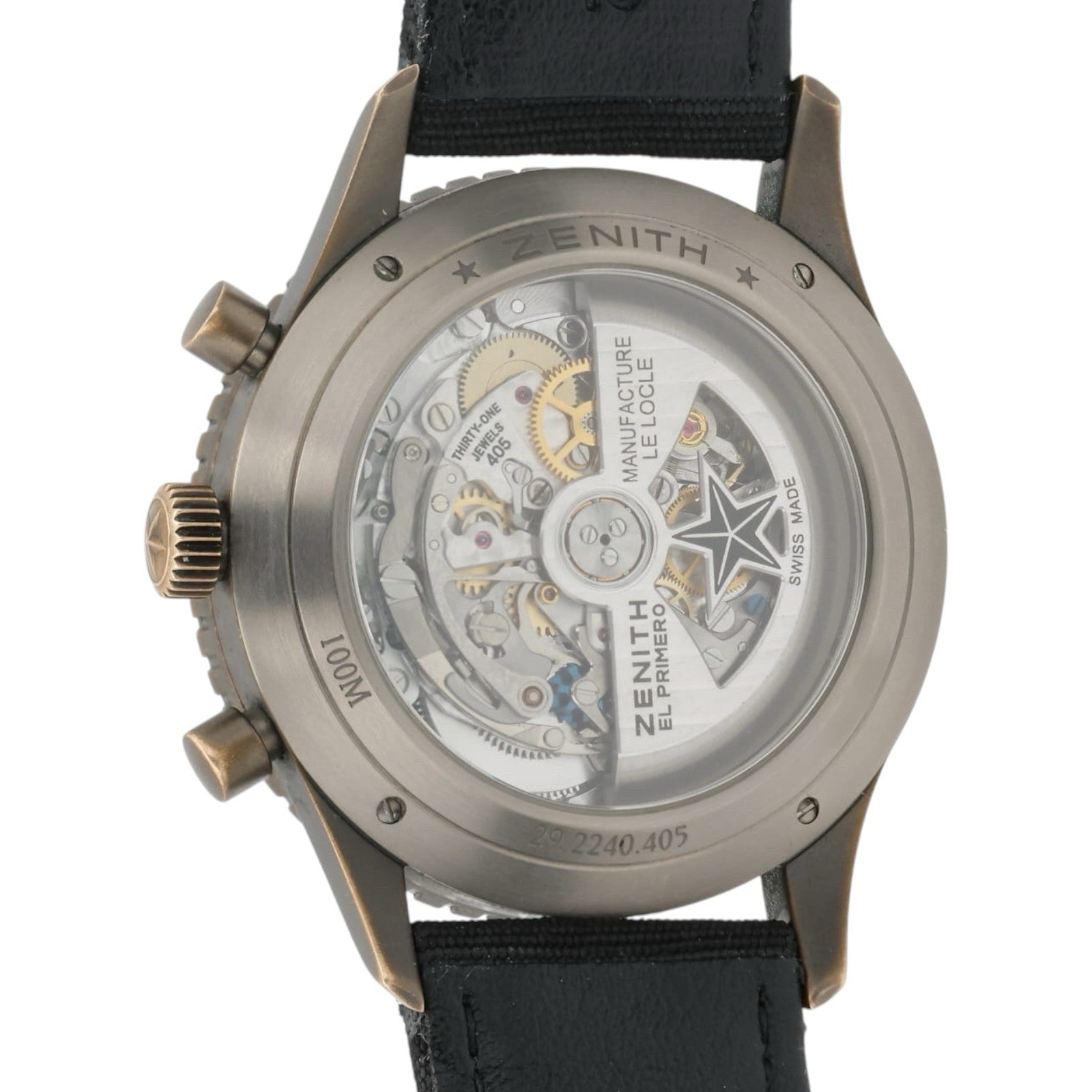 Zenith Pilot Chronometro Flyback Brown Dial Bronze 43mm Automatic 29.2240.405