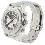 Breitling Chronograph GMT Black Dial Stainless Steel 47mm Automatic Mens AB0410