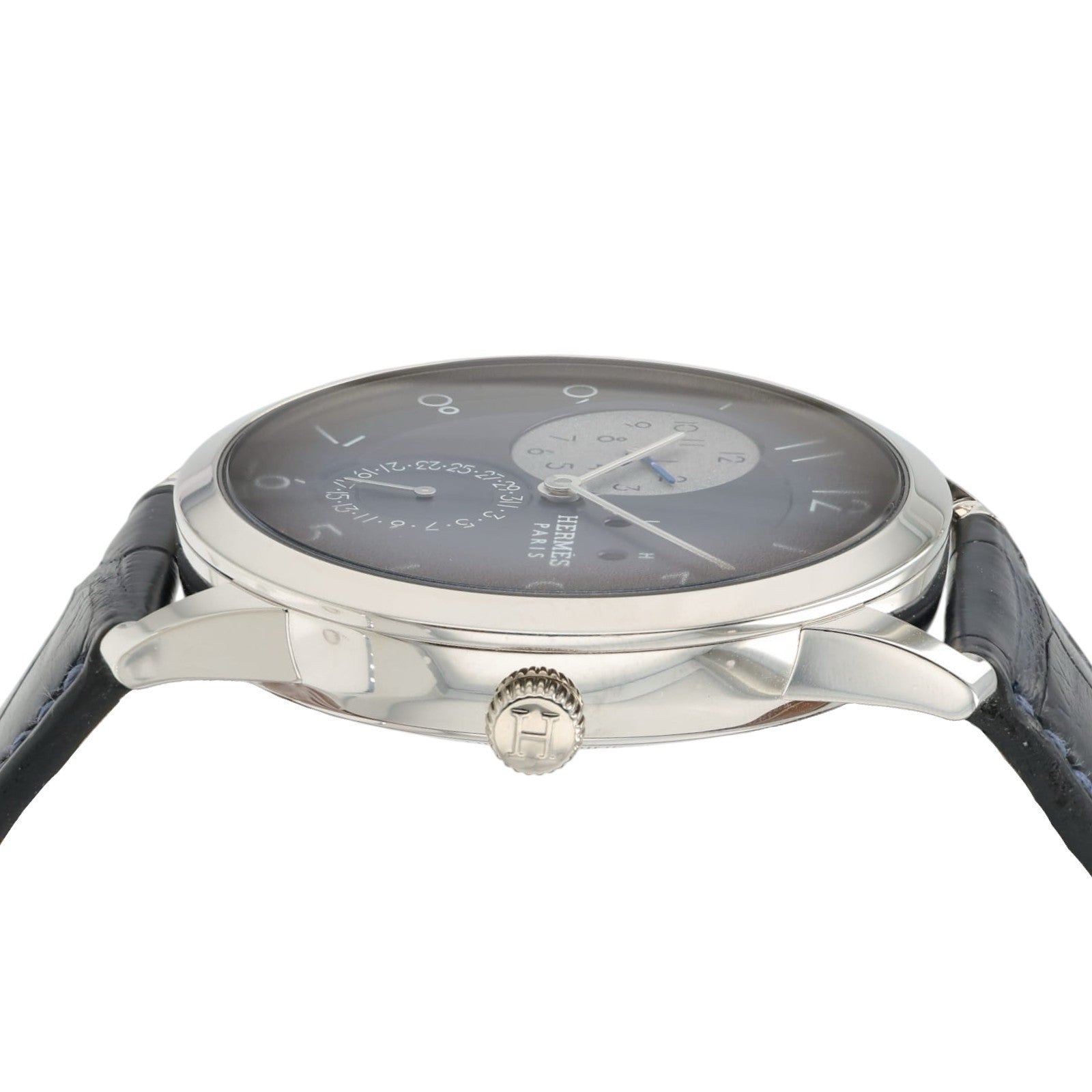 Hermes Slim GMT Hodinkee Blue Dial Stainless Steel 39.5mm Automatic Men’s Watch