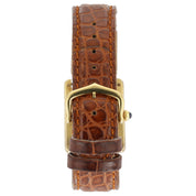 Cartier Must De Tank Ivory Roman Dial Vermeil 23x30mm Quartz Unisex Watch 590005