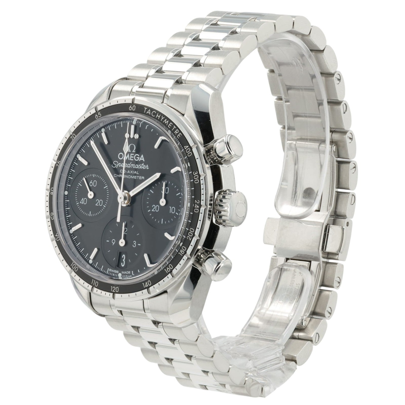 Omega Speedmaster Black Dial Stainless Steel 38mm Automatic 324.30.38.50.01.001