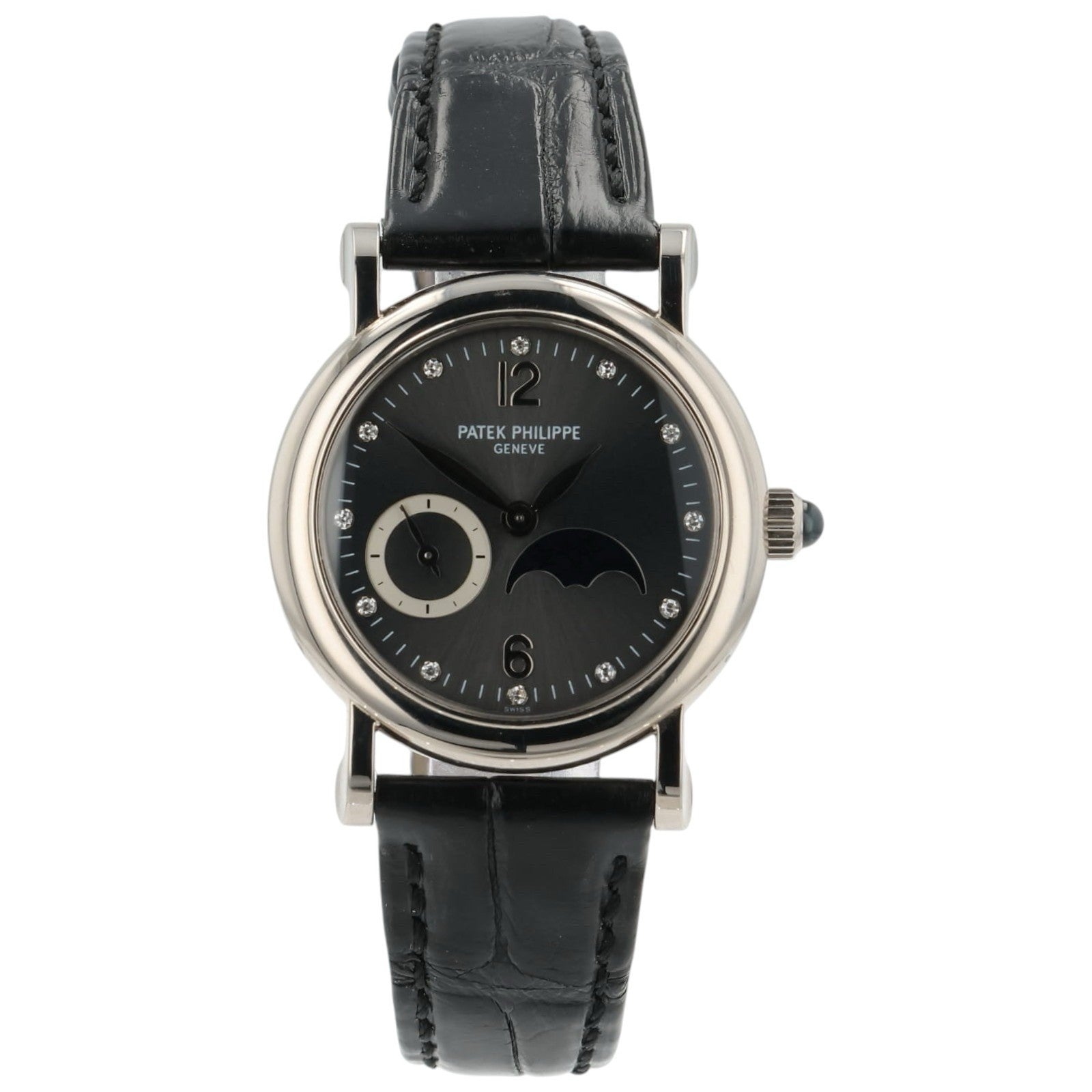 Patek Philippe Ladies Calatrava Grey Dial 18k White Gold 29mm Manual Wind 4857G