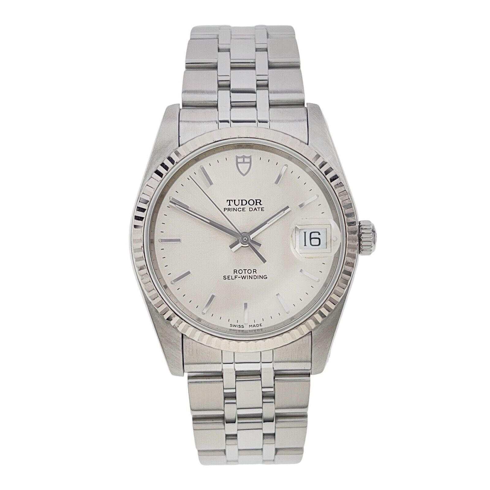 Tudor Prince Date Steel Silver Color Dial 34mm Automatic Men’s Watch 74034