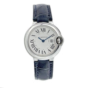 Cartier Ballon Bleu Steel Silver Color Dial 28mm Quartz Women’s Watch W69010Z4