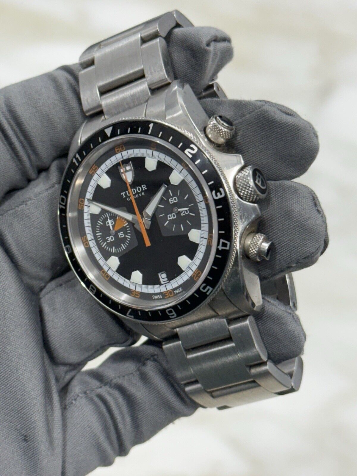 2022 Tudor Heritage Chronograph Auto 42mm Stainless Steel Mens Watch 70330N B&P