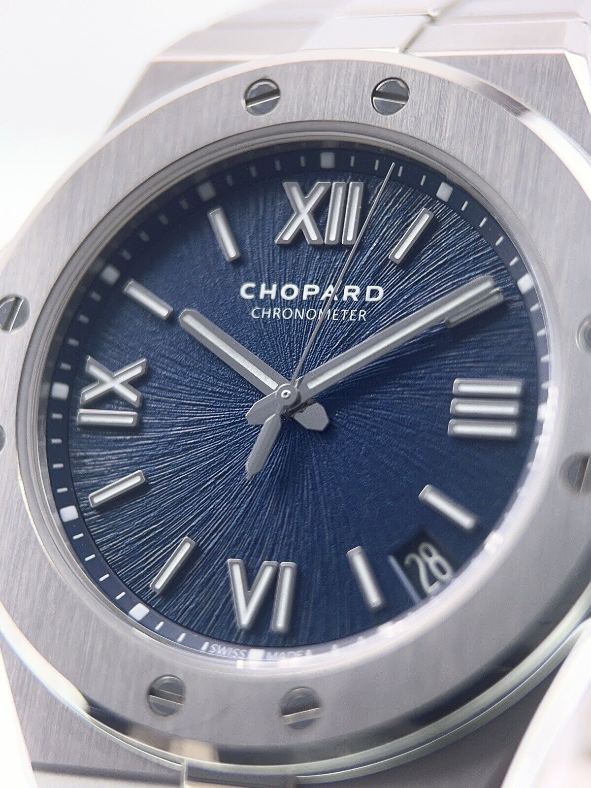 Chopard Stainless Steel Blue Dial 39mm Automatic Movement Mens Watch 8600