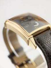 Girard Perregaux Vintage 18k Rose Gold Grey Dial 32mm Automatic Men's Watch 2585