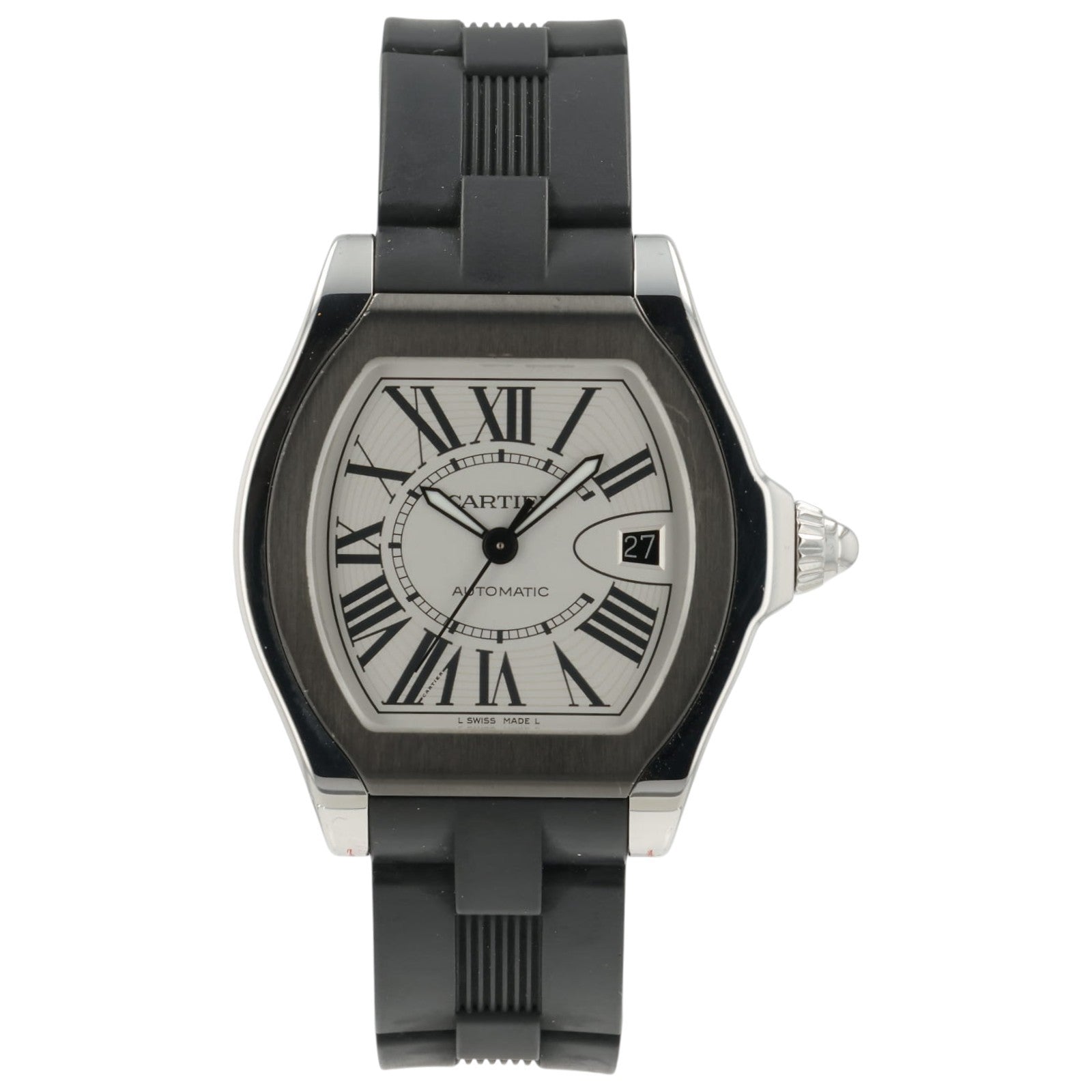 Cartier Roadster Silver Dial Stainless Steel 46x45mm Automatic Mens W6206018