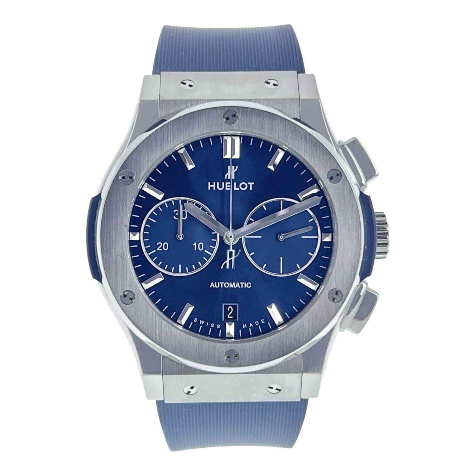 Hublot Classic Fusion Titanium Blue Dial 45mm Auto Men's Watch 521.NX.7170.RX