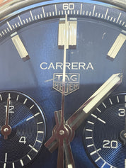 Tag Heuer Chronograph Blue Dial Stainless Steel 42mm Automatic Watch CBN2011