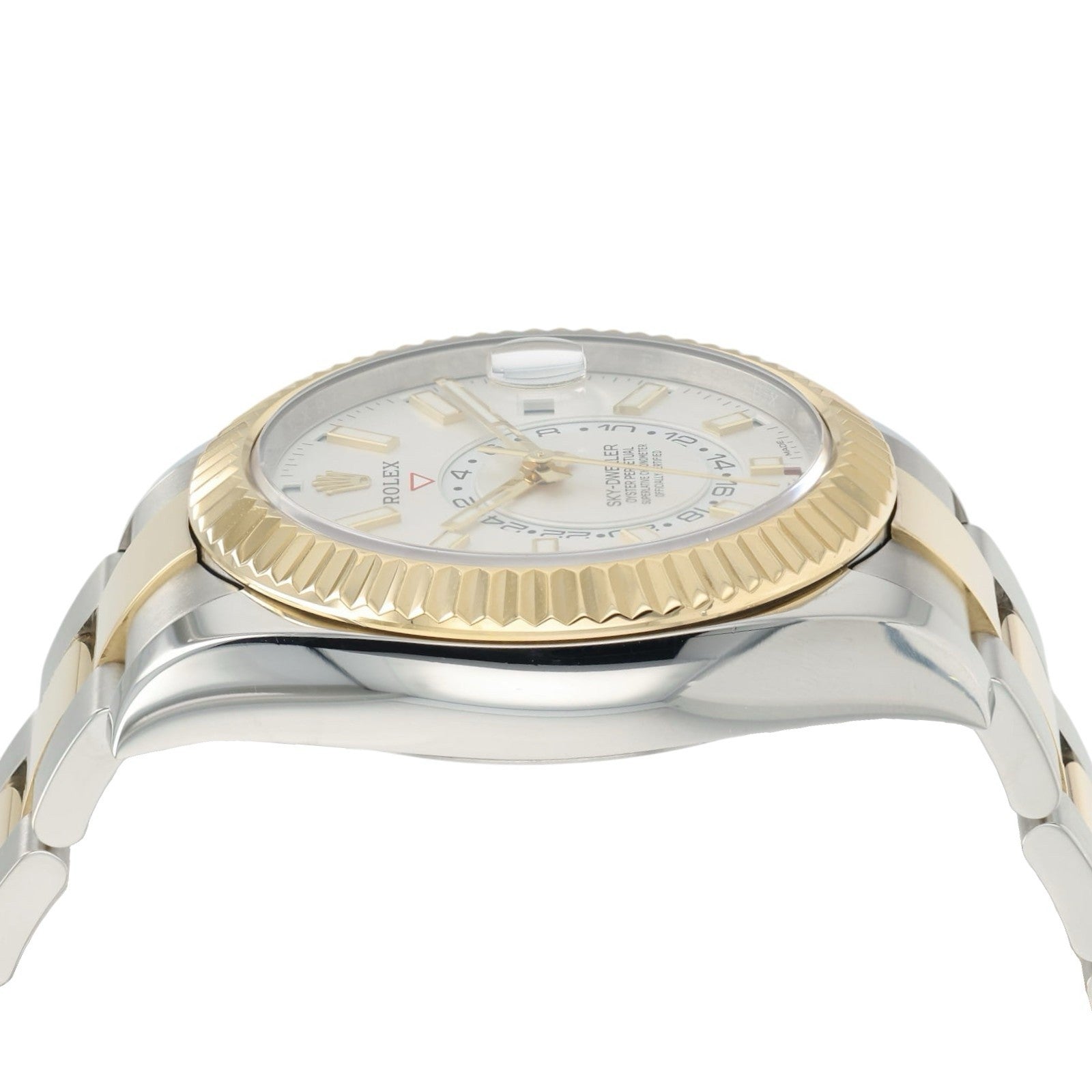 Rolex Sky-Dweller White Dial Gold & Steel 42mm Automatic Men’s Watch 326933