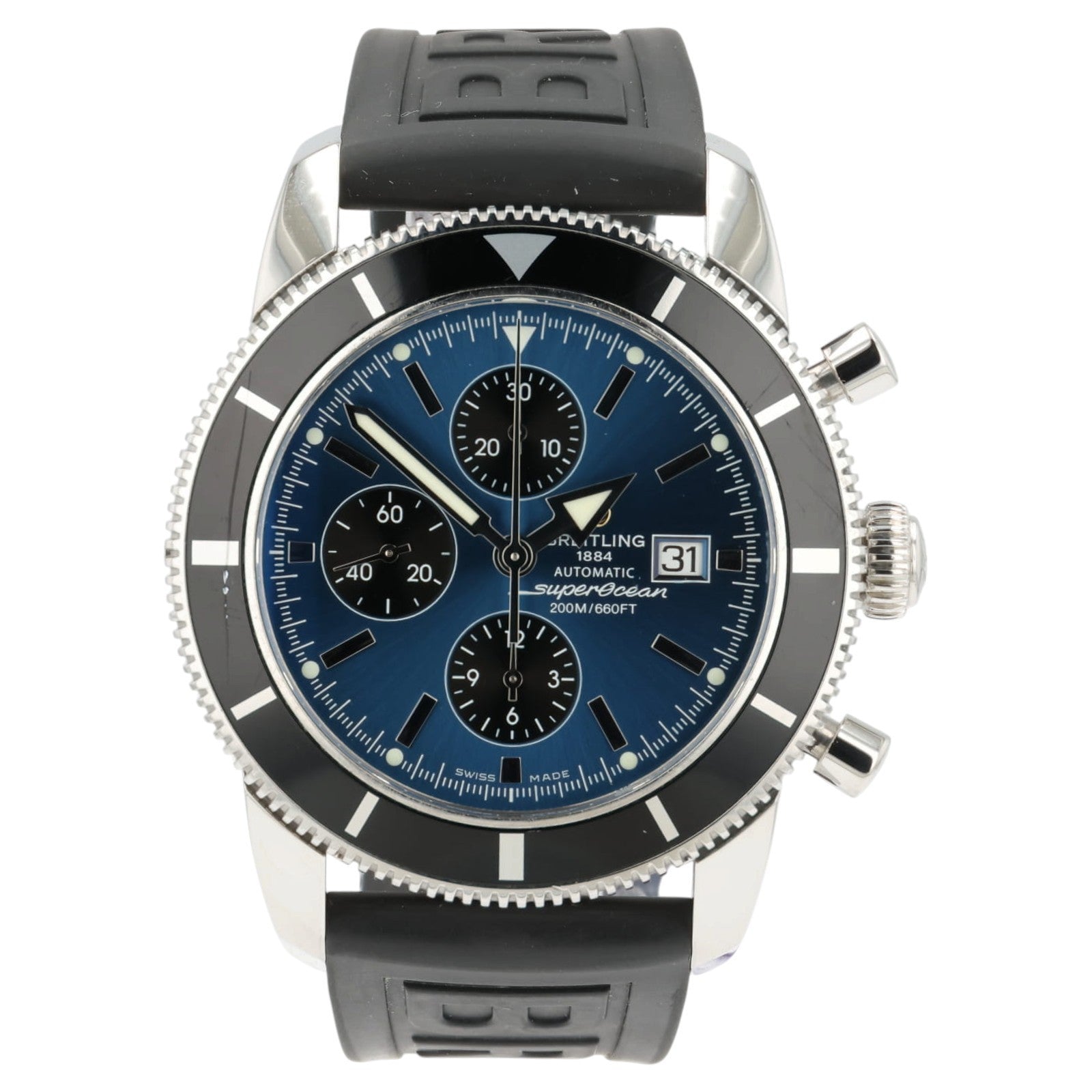 Breitling Superocean Heritage Blue Dial Steel 46mm Automatic Mens Watch A13320
